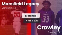 Matchup: Mansfield Legacy vs. Crowley  2019