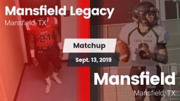 Matchup: Mansfield Legacy vs. Mansfield  2019