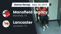 Recap: Mansfield Legacy  vs. Lancaster  2019
