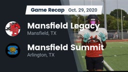 Recap: Mansfield Legacy  vs. Mansfield Summit  2020
