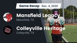 Recap: Mansfield Legacy  vs. Colleyville Heritage  2020