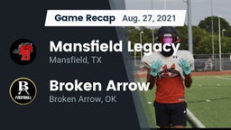 Recap: Mansfield Legacy  vs. Broken Arrow  2021