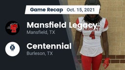 Recap: Mansfield Legacy  vs. Centennial  2021