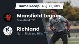 Recap: Mansfield Legacy  vs. Richland  2022
