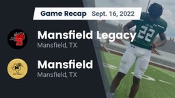 Recap: Mansfield Legacy  vs. Mansfield  2022