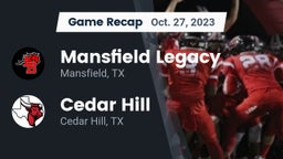 Recap: Mansfield Legacy  vs. Cedar Hill  2023