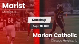Matchup: Marist  vs. Marian Catholic  2018