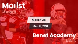 Matchup: Marist  vs. Benet Academy  2018