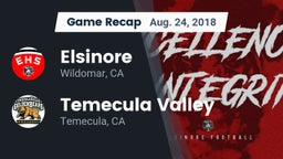 Recap: Elsinore  vs. Temecula Valley  2018