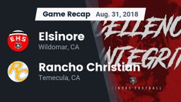 Recap: Elsinore  vs. Rancho Christian  2018
