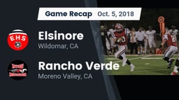 Recap: Elsinore  vs. Rancho Verde  2018