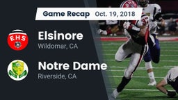 Recap: Elsinore  vs. Notre Dame  2018