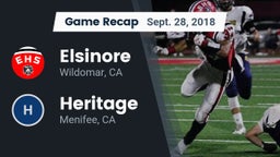 Recap: Elsinore  vs. Heritage  2018