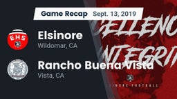 Recap: Elsinore  vs. Rancho Buena Vista  2019