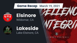 Recap: Elsinore  vs. Lakeside  2021