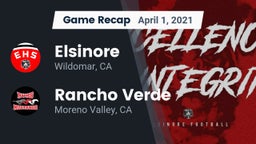 Recap: Elsinore  vs. Rancho Verde  2021