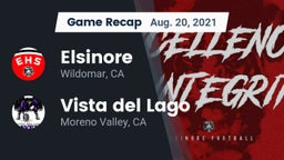 Recap: Elsinore  vs. Vista del Lago  2021