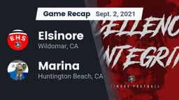 Recap: Elsinore  vs. Marina  2021