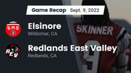 Recap: Elsinore  vs. Redlands East Valley  2022