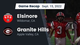 Recap: Elsinore  vs. Granite Hills  2022