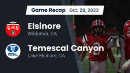 Recap: Elsinore  vs. Temescal Canyon  2022