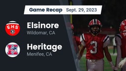 Recap: Elsinore  vs. Heritage  2023