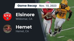 Recap: Elsinore  vs. Hemet  2023