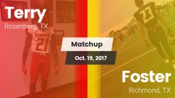 Matchup: Terry  vs. Foster  2017