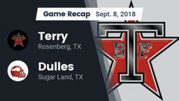 Recap: Terry  vs. Dulles  2018