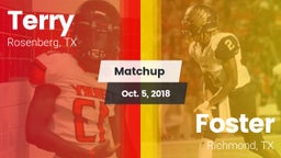 Matchup: Terry  vs. Foster  2018