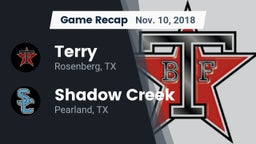 Recap: Terry  vs. Shadow Creek  2018