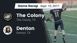 Recap: The Colony  vs. Denton  2017