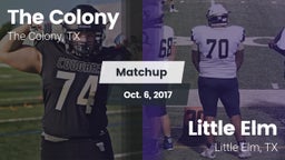 Matchup: The Colony High vs. Little Elm  2017
