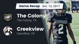 Recap: The Colony  vs. Creekview  2017