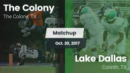 Matchup: The Colony High vs. Lake Dallas  2017
