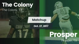 Matchup: The Colony High vs. Prosper  2017