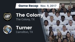Recap: The Colony  vs. Turner  2017