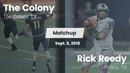 Matchup: The Colony High vs. Rick Reedy  2018