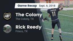 Recap: The Colony  vs. Rick Reedy  2018