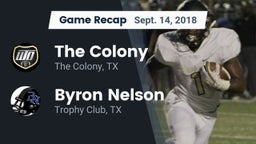 Recap: The Colony  vs. Byron Nelson  2018