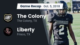 Recap: The Colony  vs. Liberty  2018