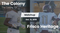 Matchup: The Colony High vs. Frisco Heritage  2018