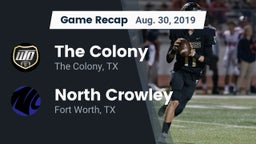 Recap: The Colony  vs. North Crowley  2019