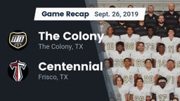 Recap: The Colony  vs. Centennial  2019