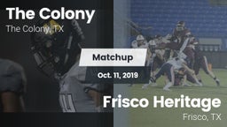 Matchup: The Colony High vs. Frisco Heritage  2019