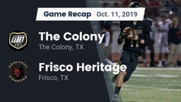 Recap: The Colony  vs. Frisco Heritage  2019