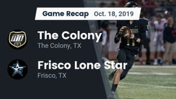 Recap: The Colony  vs. Frisco Lone Star  2019