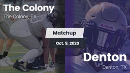 Matchup: The Colony High vs. Denton  2020