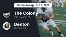 Recap: The Colony  vs. Denton  2020