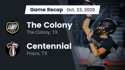 Recap: The Colony  vs. Centennial  2020